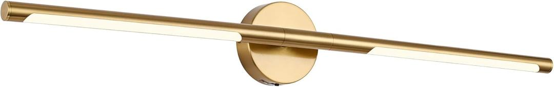 BONLICHT 40 Inch LED Bathroom Light Fixtures Brushed Brass Bathroom Vanity Lights Over Mirror 22W 350Rotatable Dimmable 5CCT LED Vanity Light Bar Modern Gold Wall Sconce for Living Room Bedroom