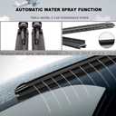 Wiper Blades for Tesla Model X 2016-2020, 28" + 18" Front Windshield Wiper Blade with Integrated Washing - Durable Stable and Quiet - fit All Weather Performance (2Pcs)