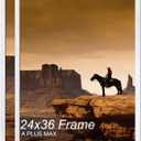 A PLUS MAX 24x36 Picture Frame Set of 2 White Light Weight Wall Mount
