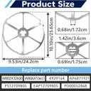 WB02X32600 Microwave Rotating Ring Tray Support Fits for GE ZSB9121N1SS ZSB9131N1SS CTC912P2N1S1 CSB912M2N2S5, Microwave Turntable Ring for GE Replace WB06X10651 AP6871921 EAP12709805 4929164