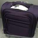 Coolife Underseat Carry On Luggage Suitcase Softside Lightweight Rolling Travel Bag Spinner Suitcase Compact Upright 4 Dual Wheel Bag