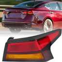 Huray Right Outer Tail Light Fit for Nissan Altima 2019-2022 [Halogen Type] RH Taillight Tail lamp Rear Brake Lamp Assembly OE Style Replacement for NI2805118 (Passenger Side)