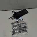 NORPERWIS Reading Glasses 5 Pairs Quality Readers Spring Hinge Glasses for Reading for Men and Women (5pcs - Black/Clear, 2.50)