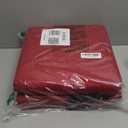 Square Bar Stool Cushions Set of 2 Non-Slip Chair Pads with Ties 2" Thick Chair Cushions with Machine Washable Cover 12" X 12" (Red)