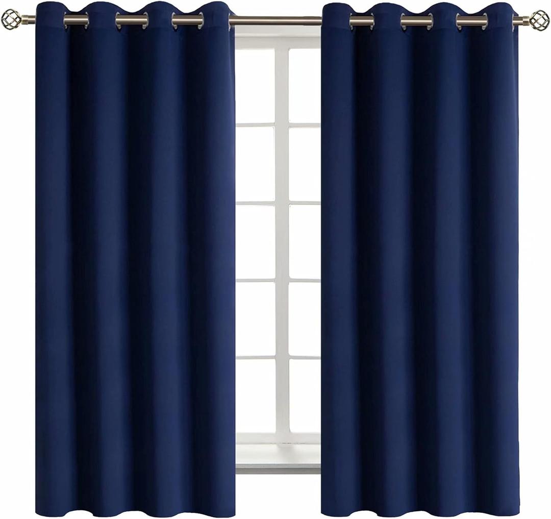 Curtains Navy  45x43