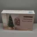 Handmade 42in Christmas Tree Collar Basket Skirt-Elegant Woven Rattan Ring Base Cover-42in Stand Decoration for Holiday Home-Ideal for Covering Tree Stand