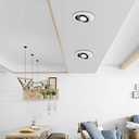 2 Inch Eyeball Gimbal LED Recessed Lighting Dimmable Downlight, 3W (35W Halogen Equivalent) Adjustable Spotlight, 4000K Natural White, CRI80, Ceiling Light with LED Driver (4 Pack)
