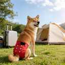 Female Dog Diapers - Reusable Diapers for Doggie in Heat - Highly Absorbent for Pet Incontinence with Adjustable Snaps (Pack of 3) Red, M (Red,Black&Purple)