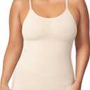 SHAPERMINT Womens Tops - Scoop Neck Cami Body Shaper for Women, Shapewear Tummy Control, Camisole Tank Tops for Women (Large, 1 Pack, Nude)