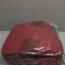 AAAAAcessories D-Shaped Chair Cushions, 2" Thick Dining Chair Pads with Ties and Removable, Machine-Washable Cover, 17" x 16", Set of 2, Wine Red