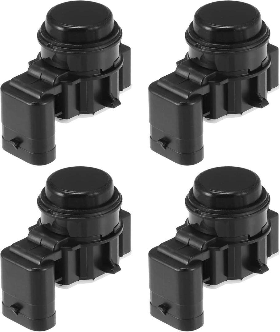 4 Pcs PDC Reverse Parking Assist Sensor Compatible for Dodge Durango 2018-2023 for Jeep Cherokee 2014-2018, Durable ABS Plastic Black Front Rear Bumper Parking Assist Sensor