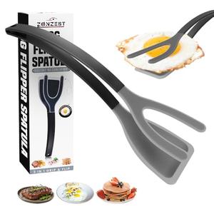 Silicone Egg Flipper Spatula Tongs