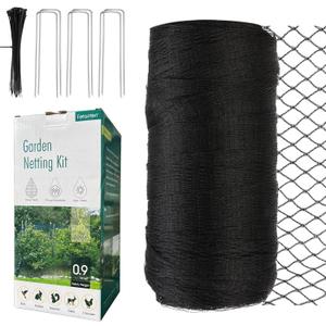 Bird Netting for Garden, Fetanten 13 x 40 FT Netting for Garden Protection Vegetables Fruit Trees Blueberry from Birds Deer Poultry, Heavy Duty Woven Mesh Net Animal Fencing with Ties and Staples
