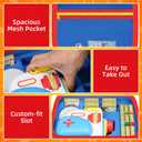 Case Compatible with Little Tikes Story Dream Machine Starter Set, Toys Storage Bag Designed to Organize Storybooks, Audio Player, and Littles Character Collection, Blue&Red (CASE ONLY)