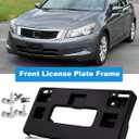 FASTCHE Front Bumper License Tag Plate Frame Bracket Holder Compatible with 2008 2009 2010 2011 2012 Honda Accord Replace # HO1068112 71145TA0A00