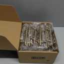 Goldenwarm 35 Pack Champagne Bronze Cabinet Pulls Gold Cabinet Handles 3 inch(76mm) Champagne Drawer Handles Brushed Bronze Drawer Pulls Kitchen Bathroom Bedroom Furniture Hardware (3in Hole Centers)