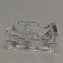 Huang Acrylic Clear Block Tape Dispenser, modern design, crystal clear construction, perfect for home or office
