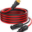 PixelMan Solar Panel Plug to XT60 Charge Cable, 10AWG Connector with Upgraded Adapter, Extension Cable (3.2 Ft)