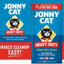 2 x Jonny Cat Litter Box Liners: Heavy Duty - Tear & Leak Resistant - Drawstring Close - Jumbo, 15 Count