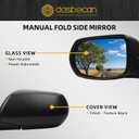 Dasbecan Left Driver Side Mirror Compatible with Honda C-RV CRV 2012 2013 2014 2015 2016 Non-heated Manual Folding Power Glass Black Door Mirror Replaces 76258-T0A-A11 HO1320268 (3Pins)