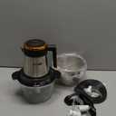 Food Processors, 5-Speed Electric Food Chopper with Vegetable Chopper & Meat Grinder - 2 Bowls (8 Cup Stainless Steel+8 Cup Glass), 300W, 2 Sets of 4 Bi-Level Blades for Vegetable/Fruits/Meat