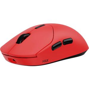 Rapoo VT2 MAX Wireless Gaming Mouse, True 8K Wireless Polling Rate, 53g Lightweight, Up to 750 Hr Battery, Nordic nRF54L15 MCU, 120-Million Optical Switch, 10 Programmable Buttons, Macro Enabled, Red