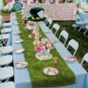 FAICOIA Fake Moss Rug Table Runner Green Moss Roll for Fairy Gardens Grass Wedding Woodland Table Decor Artificial Moss for Indoor Plants Crafts 20" x 79" Green Moss for Decorating Wall 50 x 200cm