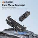 AMAZEAR Magnetic Quick-Release Adapter Mount for Insta360 GO Ultra Accessories, Insta 360 GO Ultra Aluminum Base Metal Bracket with 1/4" Thread for Tripod, Selfie Stick, Handle Grip, Black
