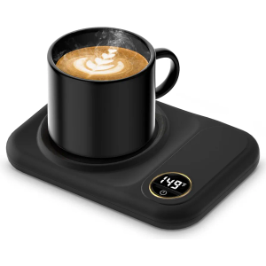 Coffee Mug Warmer, 3-Temp Settings USB Coffee Mug Warmer, 113℉/131℉/149℉ Plug in USB Candle Warmer, Christmas Electric Beverage for Coffee, Cocoa, Tea, Candle, Valentine's Day Gift for Lover