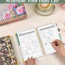 2 x 2026 Planner, Hardcover Weekly and Monthly Planner for Women, January 2026 - December 2026, Spiral Yearly Agenda Organizer Book 2026 with Tabs, Daily Calendar Planners for School Work Home, A5 (5.75" x 8.38"), Petals