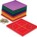 Learning Resources Classpack Geoboards, 7 Inches Each, Set of 10 Geoboards, Ages 5+