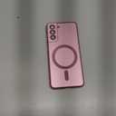 Magnetic for Samsung Galaxy S21 Case,Soft Silicone Samsung Galaxy S21 Phone Case with Camera Protection,Slim Fit Anti-Scratch Samsung Galaxy S21 Case Compatible with MagSafe,Pink