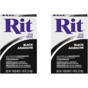 Rit All-Purpose Powder Dye, Black (2 pack)