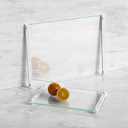 2PCS Glass Cutting Board with Silicone Grip, 80% Stronger Shatter Resistance and Slip Resistance,No Scratches/Microplastic-Free,Dishwasher Safe, Non Toxic Chopping Board for Kitchen (White)