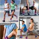 Adjustable Ankle Weights 1-3/4/5/6/8/10/12/15/20 LBS Pair with Removable Weight for Jogging, Gymnastics, Aerobics, Physical Therapy (Purple)