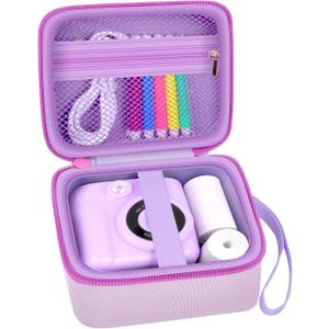 PAIYULE Kids Instant Print Camera Case Compatible with ESOXOFFORE for Dylanto for DUDUDRAGON for GKTZ for ETIKEZ for Dafotil for Careenoah Digital Video Prints Paper Bag (Box Only) Purple