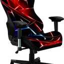 Gaming Chair Covers, 3D Printing Stretchable Soft Non-Slip Easy to Install Gamer Chair Cover with Armrest Cover(No Chair)(I)