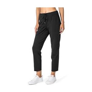 Women's Pants with Deep Pockets 7/8 Stretch Ankle Sweatpants for Golf, Athletic, Lounge, Travel, Work