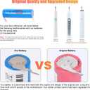 Upgraded Electric Toothbrush Battery Compatible with Philips Sonicare HX6730 HX6930 HX6920 HX6850 HX6710 HX6970 HX6950 HX6910 HX9903 HX9984 Series, with Waterproof Shaft Rubber Pad