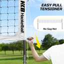 Haokelball Outdoor Volleyball Net Set for Backyard, 32FT Regulation, 3-Level Adjustable Height & Anti-Sag Tension System, Heavy Duty Thick Poles, Includes Volleyball, Pump, Boundary Line and Carry Bag