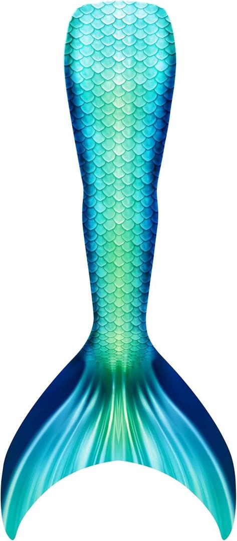 DNFUN Mermaid Tail for Swimming for Adults,Without Monofin. (Small, M10)