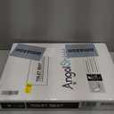 Angol Shiold Round Toilet Seat Molded Wood Toilet Seat with Quietly Close and Quick Release Hinges, Easy to Install also Easy to Clean (Round, Blue Marble) (Round-16.5)