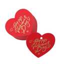 Heart Shaped Golden Ornament Luxurious Decoration and Projects Romance