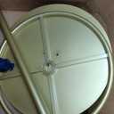 Round Garment Rack, Floor Standing Rotatable Clothing Rack, Portable Retail Display stand for Hanging Clothes Bedrooms Boutiques Commercial Shop Laundry Room (155X55CM, Gold)