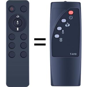 PZL New Replacement Remote Control for Twin Star Electric Fireplace Stove Heater DF1-5010-03 DF1-5010-05 DF1-5010-06 DF1-5010-01 DF1-5010-02 DF1-5010-04 DF1-5010-07 (T-A10)