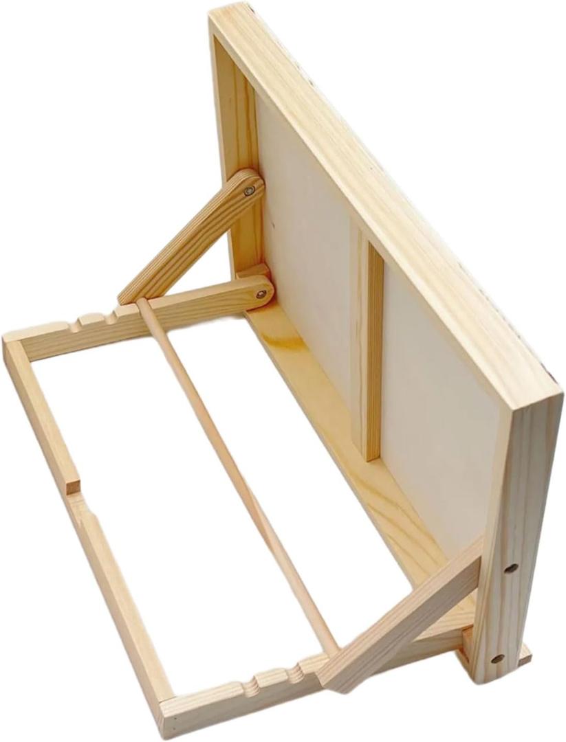 Desktop Easels Wood Folding Easels Stand Portable Artist Easels Adjustable Paintings Holder for Watercolor Oil Painting Artist Sketching Easel