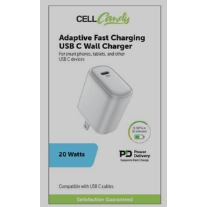 CELL CANDY Adaptive Fast Charging USB C WALL CHARGER