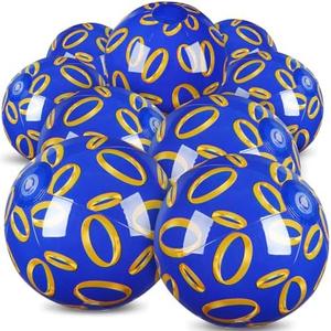 Leyndo 12 Pack Themed Beach Ball for Kids 7.87" Bulk for Summer Pool and Beach Game Gifts and Birthday Party Supplies and End of The Year Class Party Decorations Favor