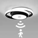 Motion Sensor LED Ceiling Light Indoor, 36W Cool White Mount Motion Activated Light Fixture Modern Flush Mount Ceiling lamp for Closet Laundry Bathroom Hallway Stair Porch Basement. (Round)