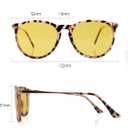 2 x Night Vision Glasses for Women Men, Polarized Trendy Yellow Lens Glasses for Night Driving, UV400 Protection